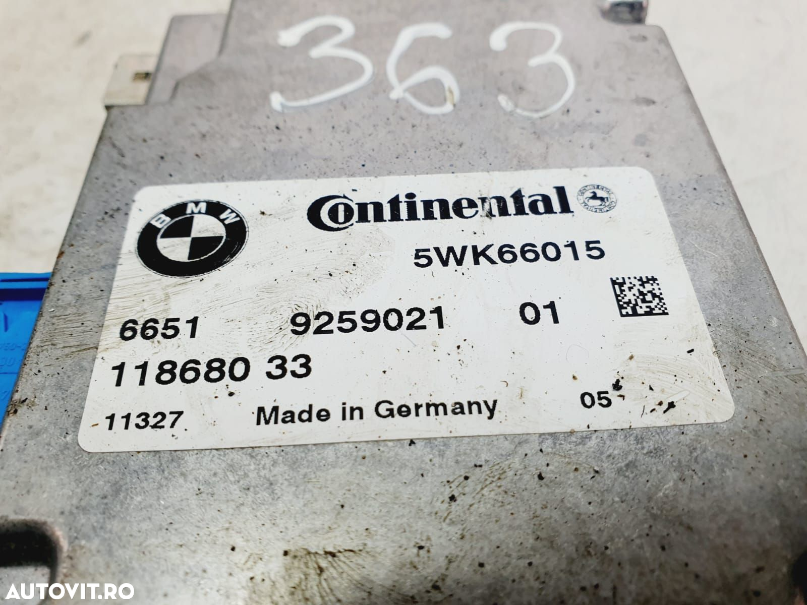 Calculator modul camera marsarier 11868033 5wk66015 BMW Seria 5 F11  [din 2009 pana  2013] - 5