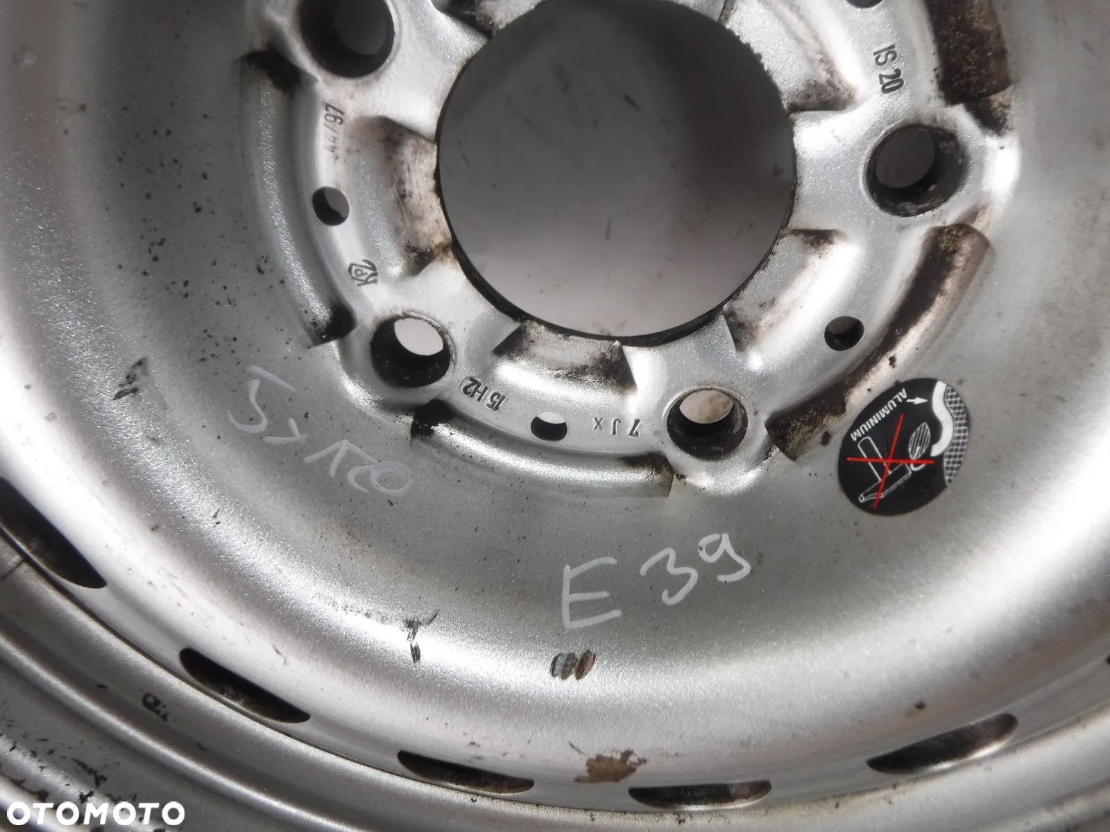 bmw 5 e39 felga koło 5x120 7j et20 r15 - 10
