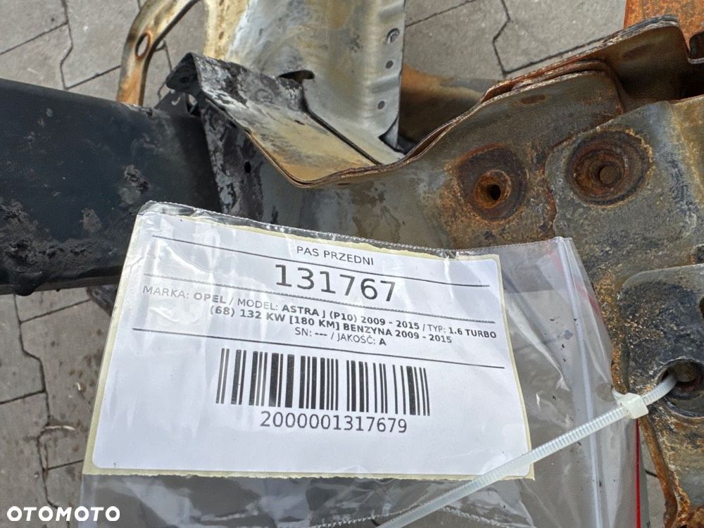 PAS PRZEDNI WZMOCNIENIE OPEL ASTRA J IV - 9