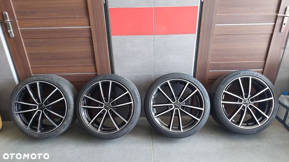 ALUFELGI ALUMINIOWE BORBET 18 CALI ET48 5X112 8,0JX18H2 NR W80840 ORYGINAŁ + OPONY - 2