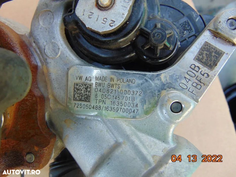 Turbina VW 1.0 tsi T roc t cross Passat b8 B7 Golf 7 golf 8 polo caddy - 4