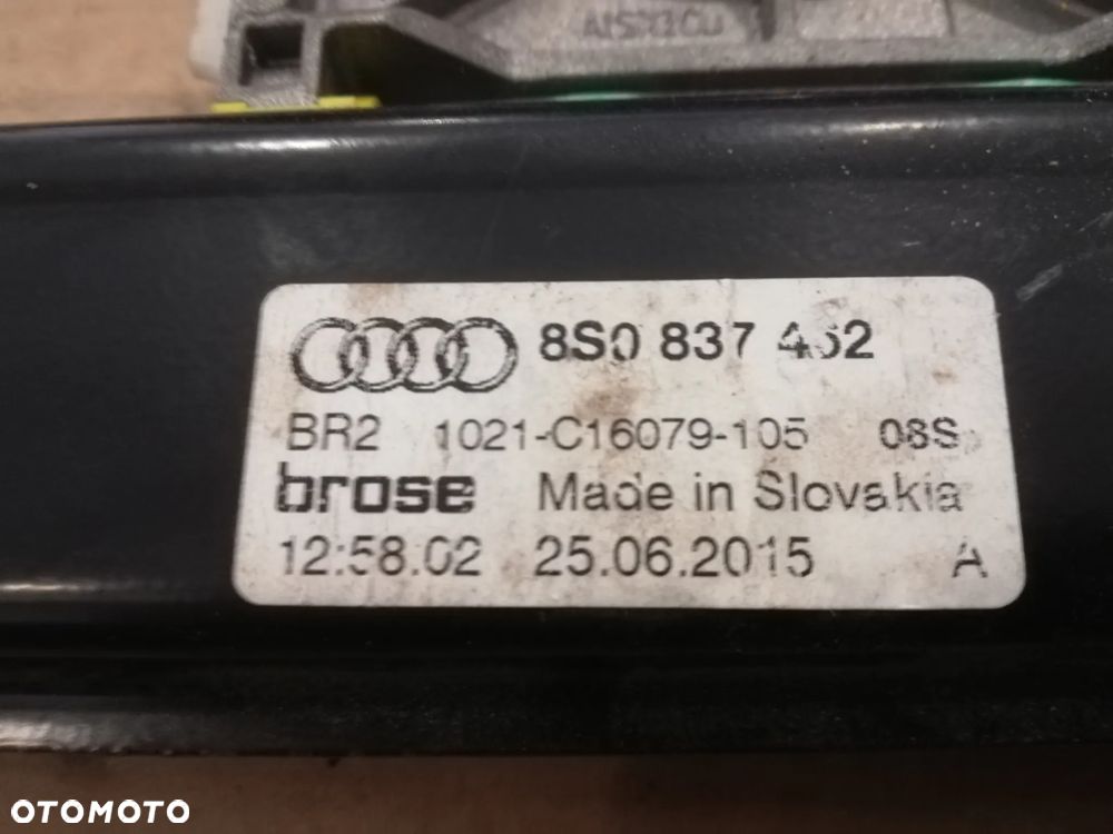 Audi TT 8S podnośnik szyb szyby lewy 8s0837462 - 2