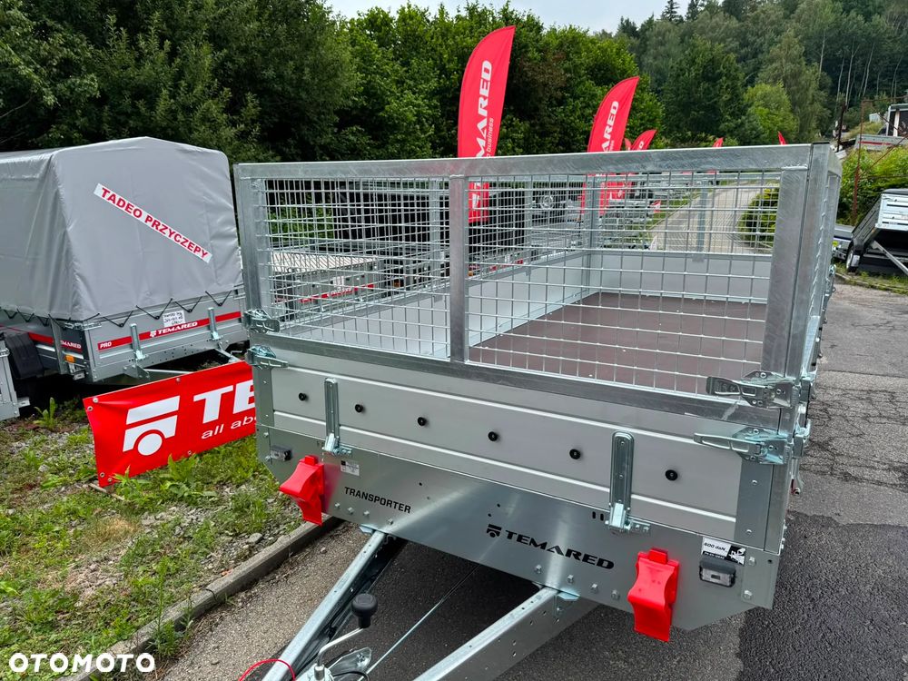 TEMARED TRANSPORTER 3617/2 C 2T + nadstawki siatkowe, najazdy alu - 10