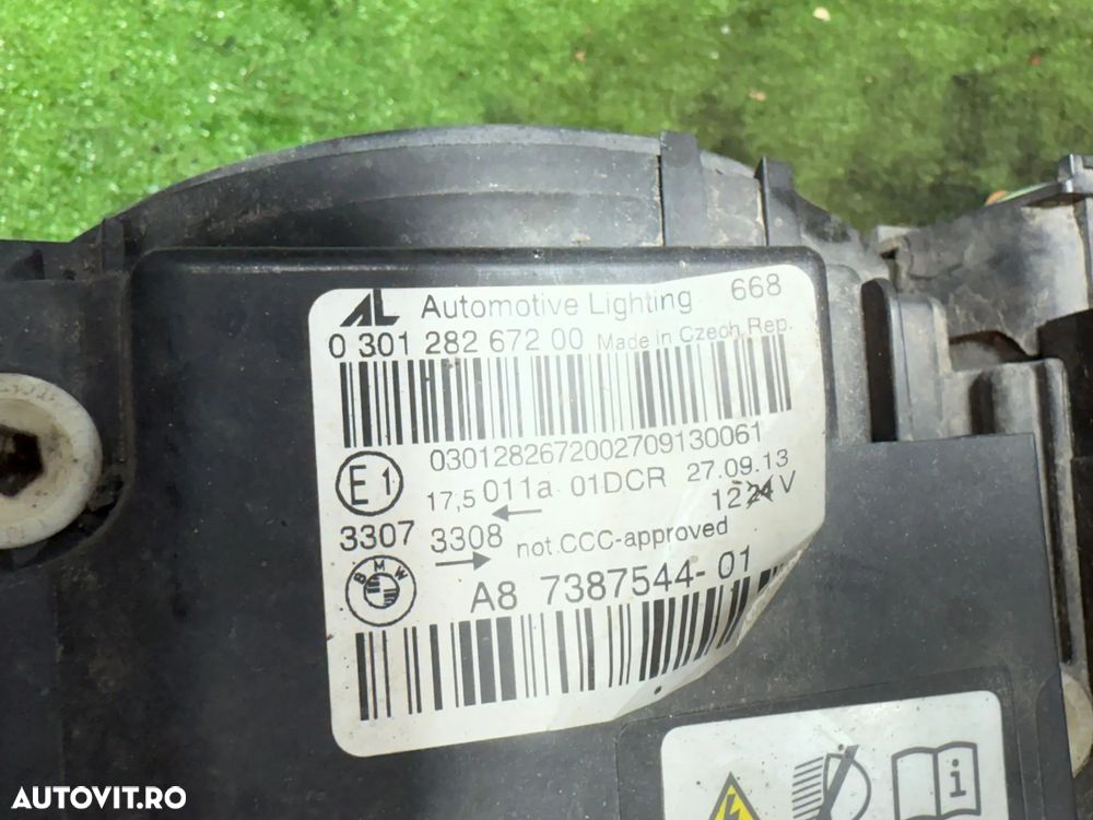 FAR DREAPTA UK CU LUPA / XENON BMW SERIA 4 M-PACHET 420D F32 / F33 / F36 2.0 DIESEL 2013 COD OEM 7317408 / 7387544 / 7387544-01 / 7377846 / COUPE 2013-2021 - 8