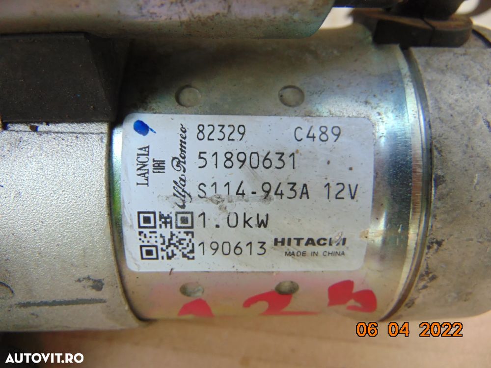 Electromotor Fiat 500 1.2 1.4 punto evo grande punto panda tipo bravo 2 abarth lancia alfa romeo gi - 2