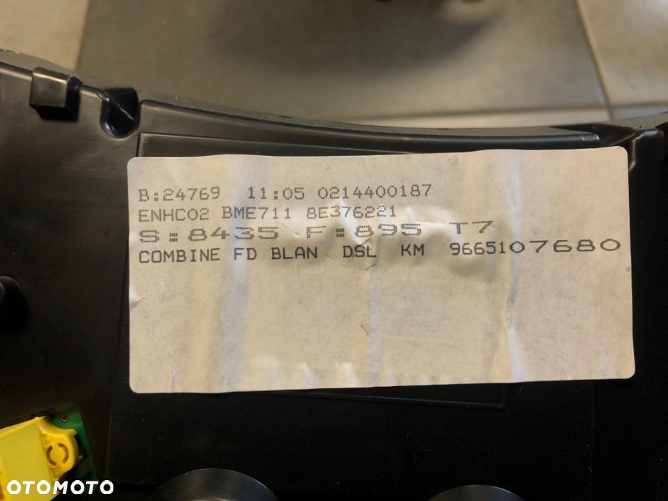 PEUGEOT 308 1.6 HDI LICZNIK EUROPA 9665107680 - 4