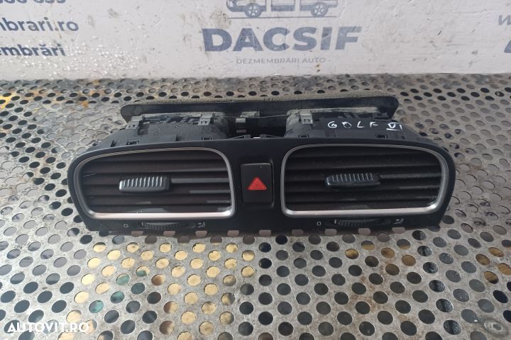 Grila ventilatie bord centru Volkswagen VW Golf 6 [2008 - 2015] Hatch - 2