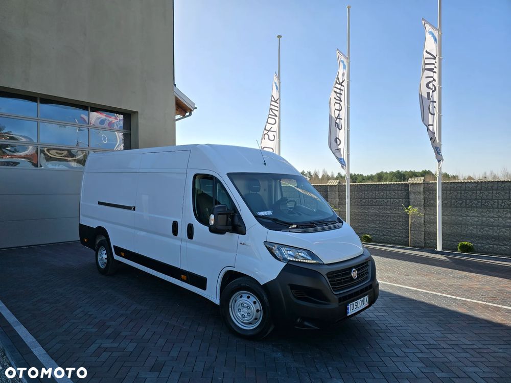 Fiat DUCATO L4H2 MAXI 1257Kg ŁADOWNOŚĆ SILNIK 2,3 IVECO POWER 180 KM SALON PL LEDY TEMPOMAT KAMERA COFANIA KLIMA AUOMATYCZNA SIEDZENIE KIEROWCY KOMFORTOWE, HYDRAULICZNE  OPONY ZIMA LATO SERWIS DO OSTATNIEGO Km STAN JAK NOWY - 1
