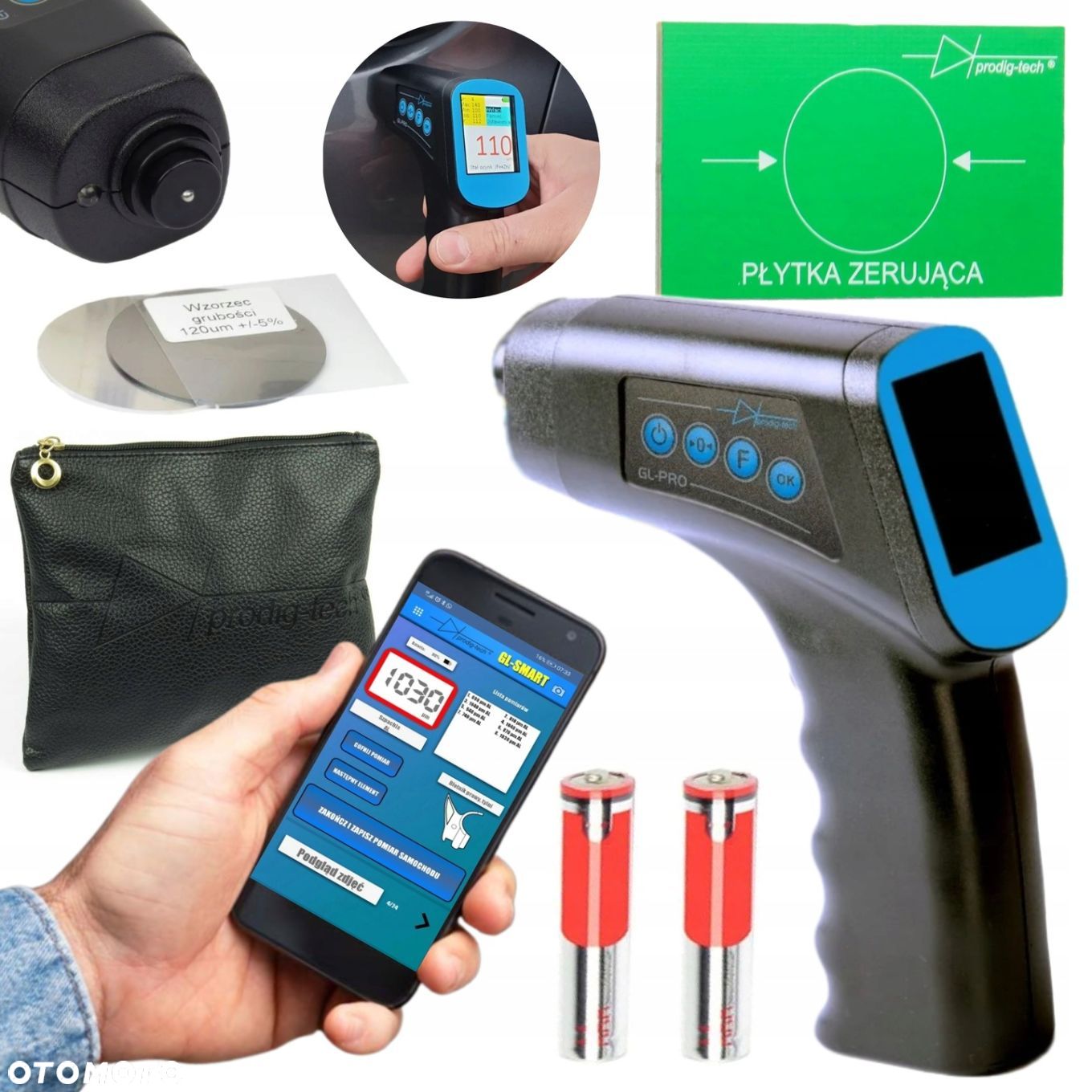 MIERNIK TESTER GRUBOŚCI LAKIERU GL-PRO-SMART-FAZ PROFESIONALNY APLIKACJA - 1