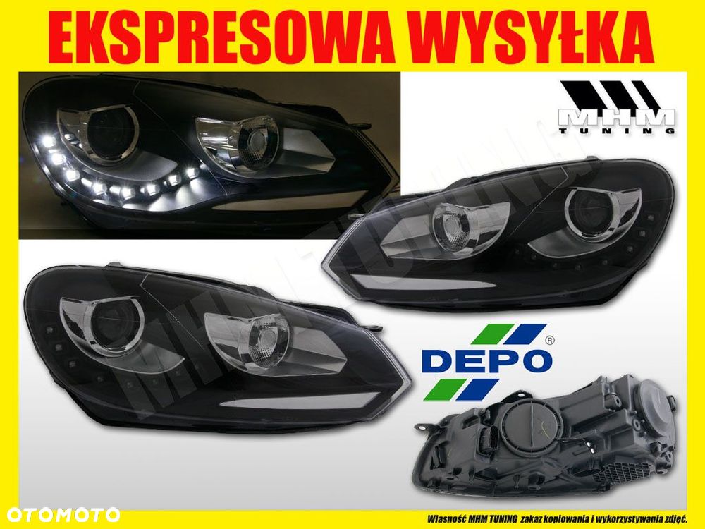 reflektor day line light led drl vw golf 6 vi 5k0 - 2