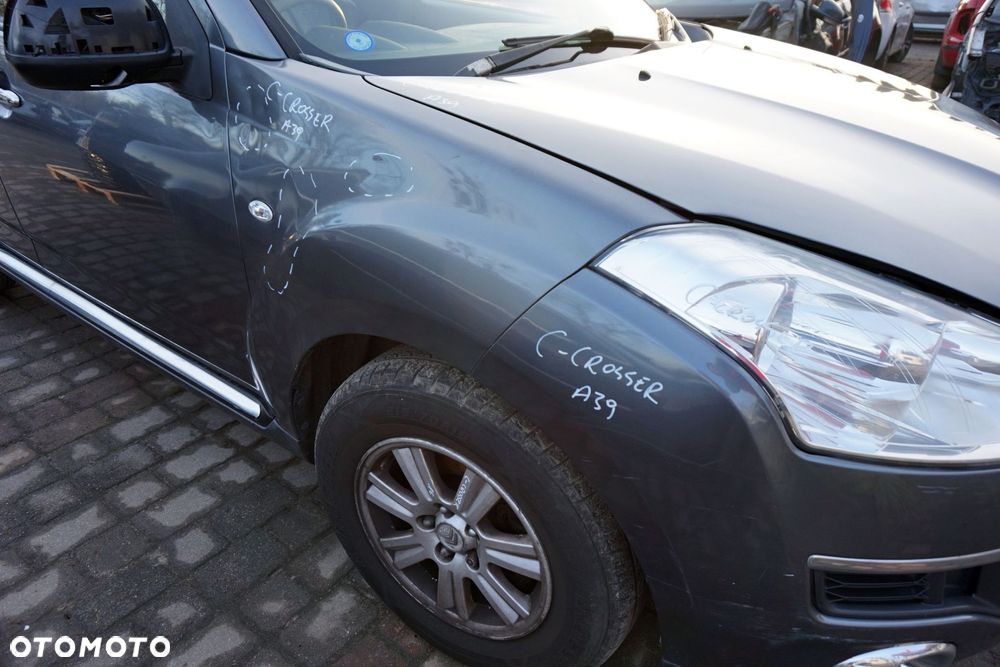 MASKA ZDERZAK BŁOTNIKI LAMPY C-CROSSER  A39 KTR  CITROEN 2007-2012 SZARY PRZÓD KOMPLETNY - 12