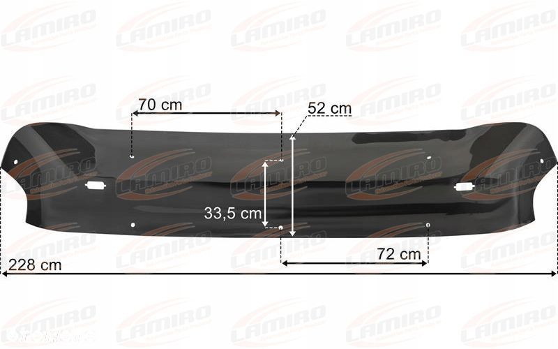 mercedes actros mp1 osłona przeciwsłoneczna spoiler blenda niska kabina - 2
