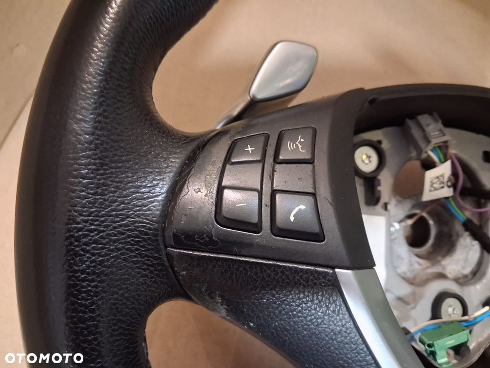 Kierownica BMW X5 X6 E70 E71 SKÓRA łopatki OE - 5