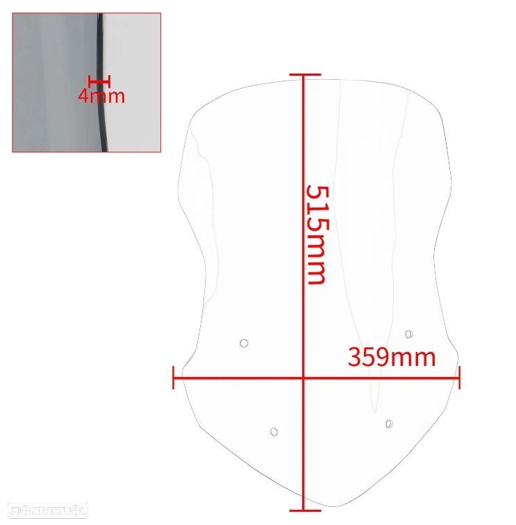 viseira honda nc750x 2021 - 2023  smoke - 2