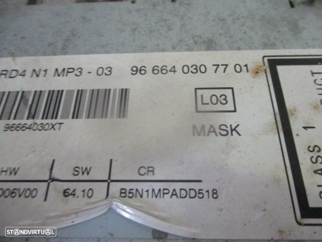 Radios 966640307701 CITROEN C4 2009 - 8