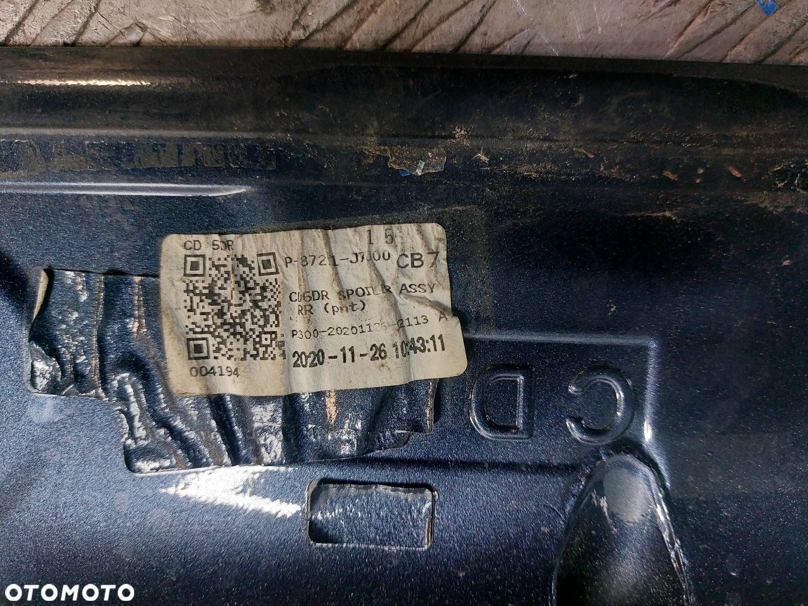 LOTKA SPOILER + TRZECIE ŚWIATŁO STOPU  KIA CEED III 87210-J7000 - 7
