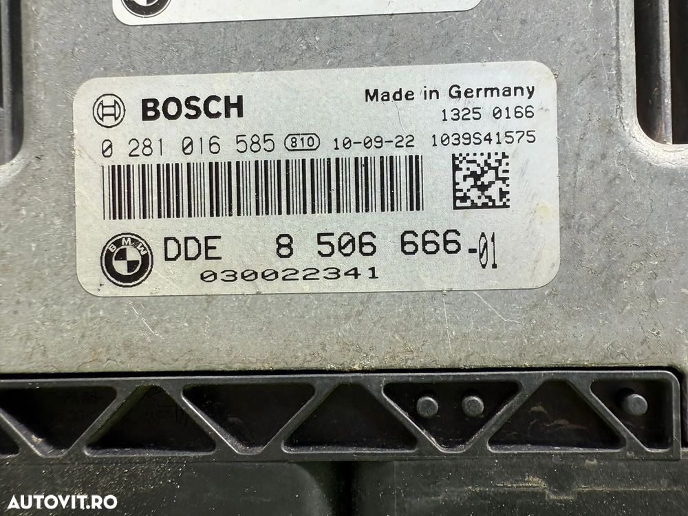 CALCULATOR MOTOR ECU MINI COOPER D ALL4 Countryman R60 1.6 DIESEL COD OEM 0281016585 850666601 8506666 2010-2016 - 6