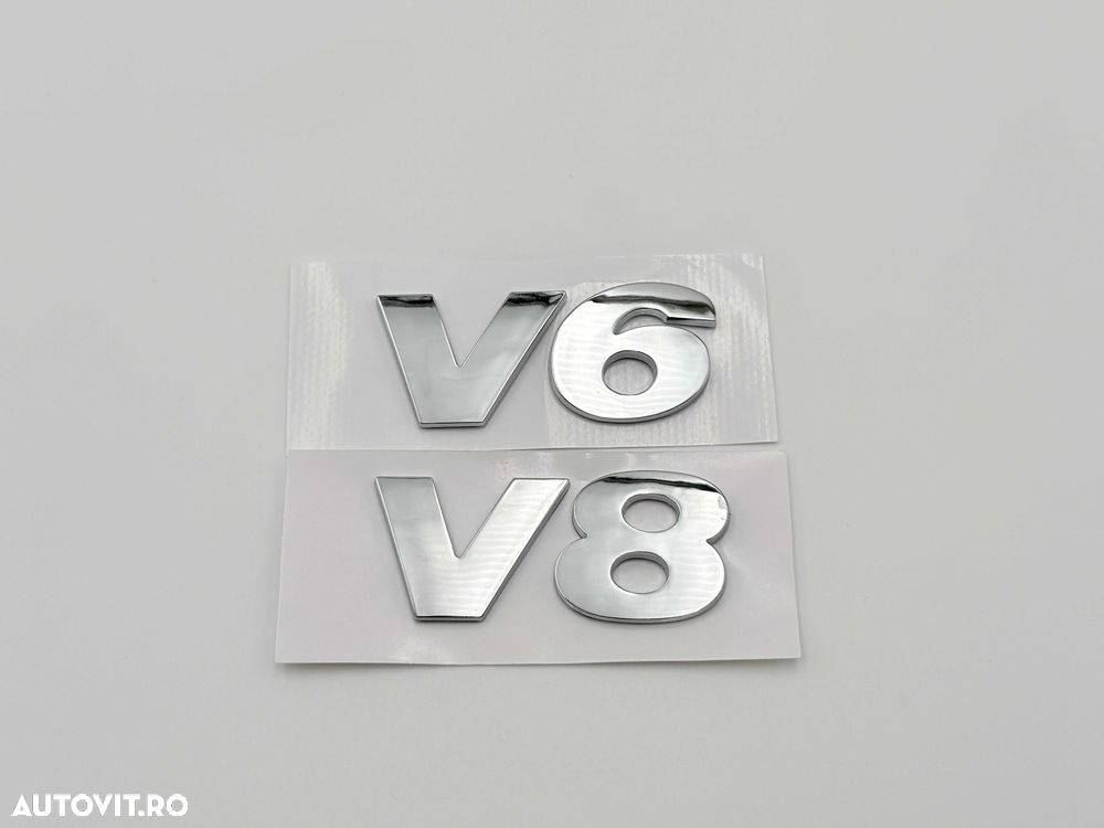 Emblema Compatibila VW V6/V8 crom - 2