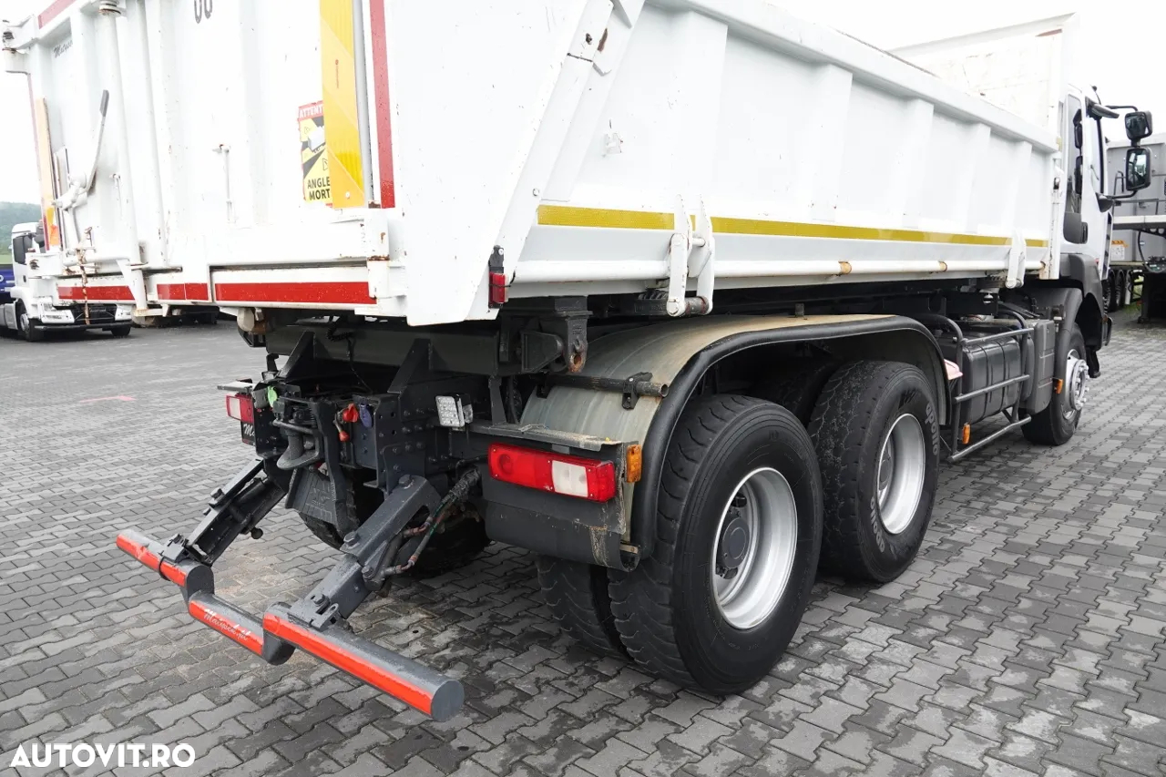 Renault KERAX 410 / 6x4 / 3-SIDE TIPPER / 2X HYDROBORTA / HYDROKLAPA / BORDMATIC / MANUAL / IMPORTAT - 19