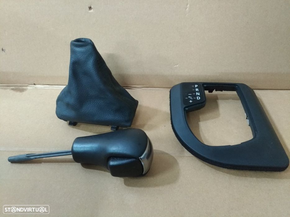 BMW serie 5 E60/E61 Punho Fole Mudanças Pele Aro - 3