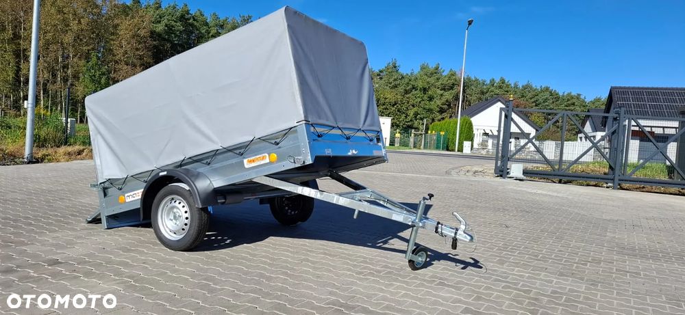 Neptun DOSTAWA Przyczepka 236x129x110cm N7-236 ptw Lekka przyczepa jednoosiowa ze stelażem i plandeką h-110cm! UCHYLNA!GN128 - 18