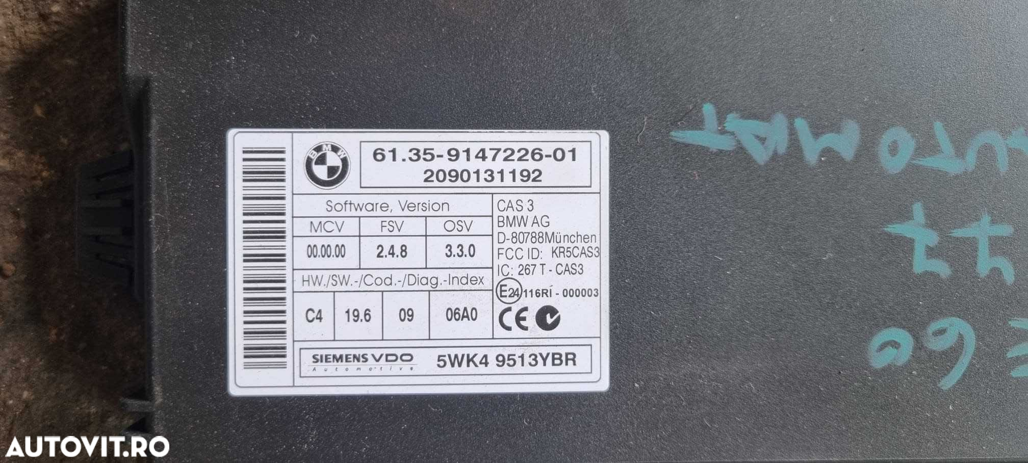 Kit pornire BMW seria 5 E60 N47 177 cai automata coduri  7812500 - 2