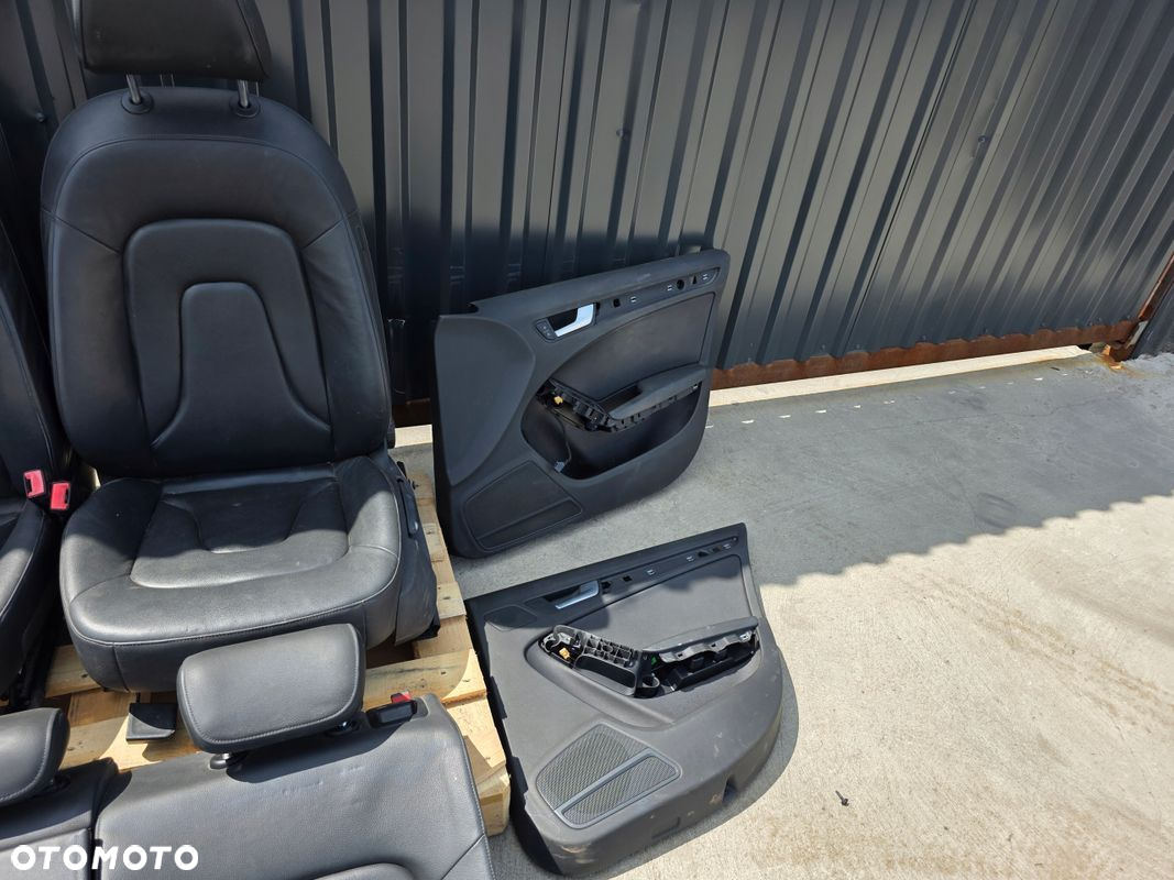 FOTEL FOTELE AUDI A4 B8 KOMPLET SKÓRA PODGRZEANE ORYGINAŁ *4 - 4