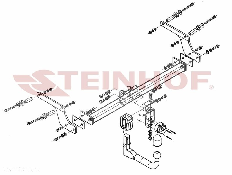 Wypinany hak holowniczy + Moduł 7 pin do Dacia Duster od 2013 - 2