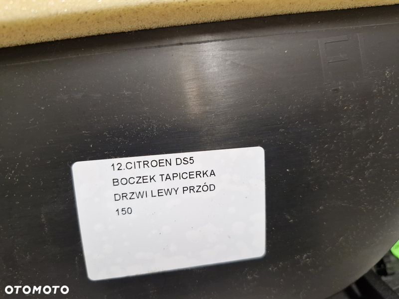CITROEN DS5 BOCZEK DRZWI LEWY PRZÓD TAPICERKA LEWA PRZEDNIA - 8