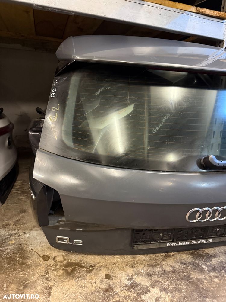 Haion complet AUDI Q2 an 2016-2022 cu luneta, stergator si ornamente - 2
