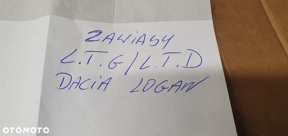 Zawias zawiasy drzwi lewy tył para Dacia Logan I - 6