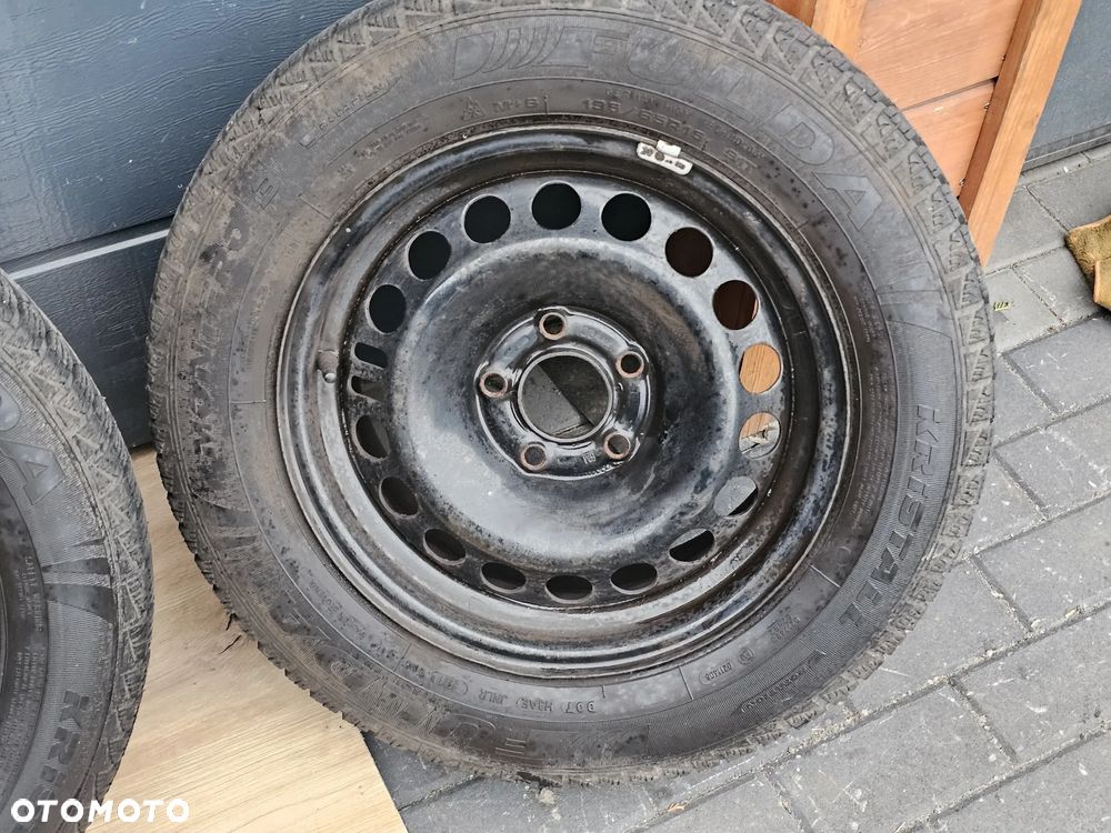 KOŁA FELGI STALOWE 15 OPONY ZIMOWE OPEL VECTRA C SIGNUM ASTRA H MERIVA B ZAFIRA A B 5x110 195/65/15 - 2