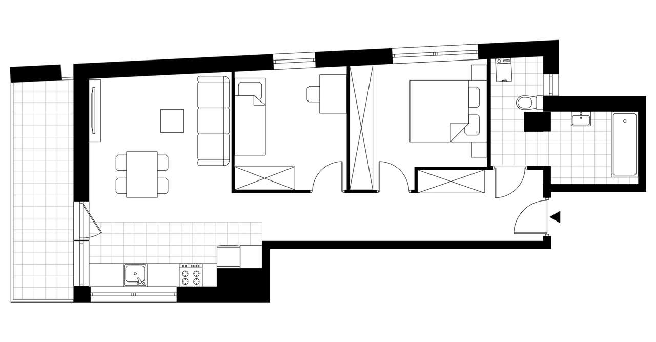 3-pokojowe mieszkanie 59m2 + balkon - Pełny obrazek: 3/10