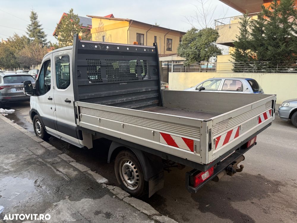 Ford Transit an 2020 L3 Unic Proprietar Dokka 7 locuri punte dubla bena camioneta basculabila NU Mercedes VW IVECO 35c Peugeot 131cai Carte Service Fără probleme - 11