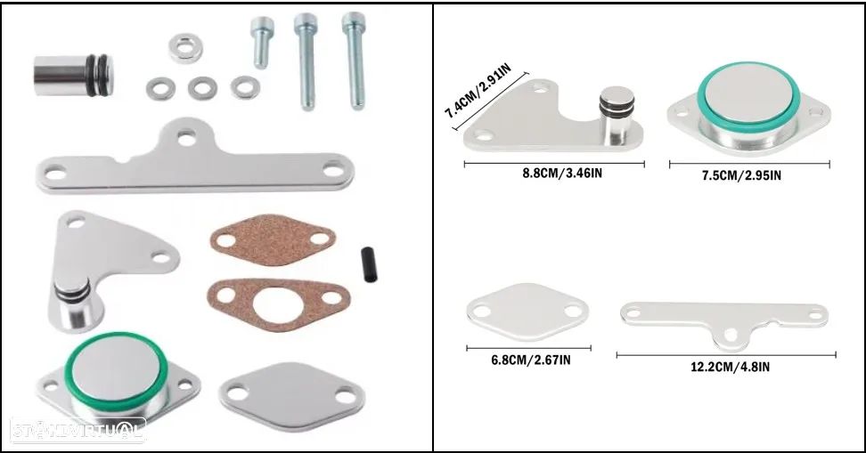 Kit anulação supressão de EGR BMW motores N57 N57S - 1