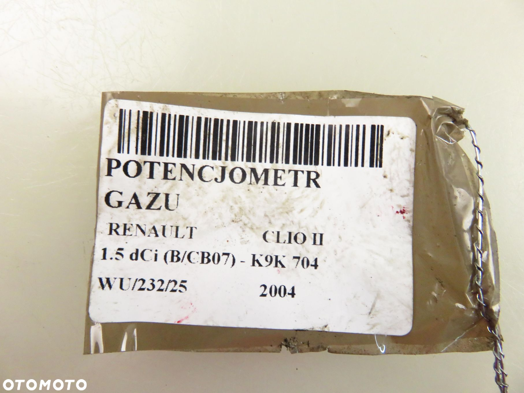POTENCJOMETR GAZU RENAULT CLIO II 1.5 dCi 8200089851 6PV00811924 - 13