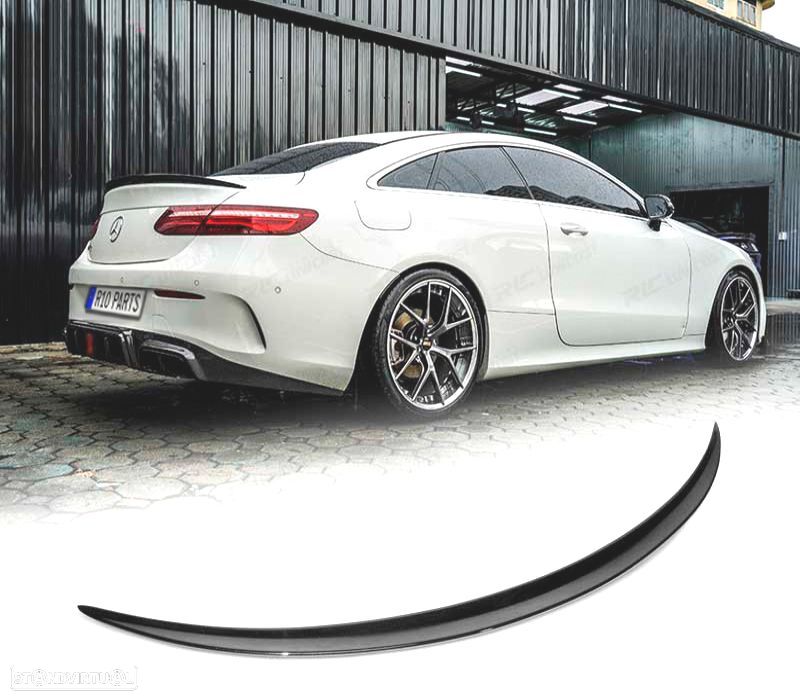 AILERON SPOILER MERCEDES C238 17- LOOK AMG PRETO BRILHANTE - 1