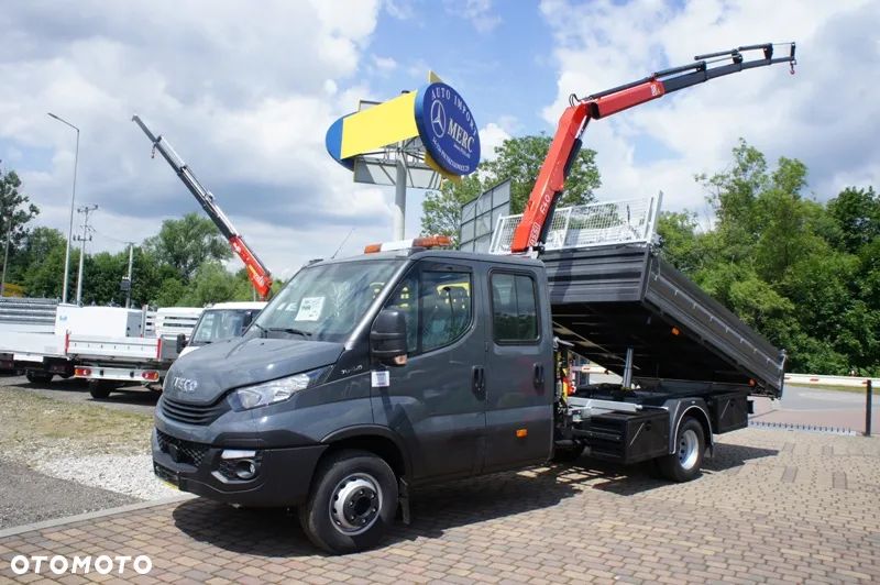 Iveco 45C15 4x4 doka brygadówka skrzynia wywrotka HDS żuraw - 18