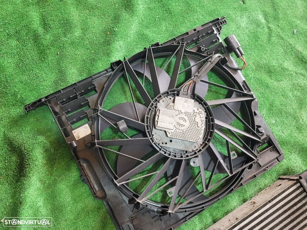 Radiador agua intercooler ventilador termoventilador Bmw serie 5 F10 F11 520D - 3