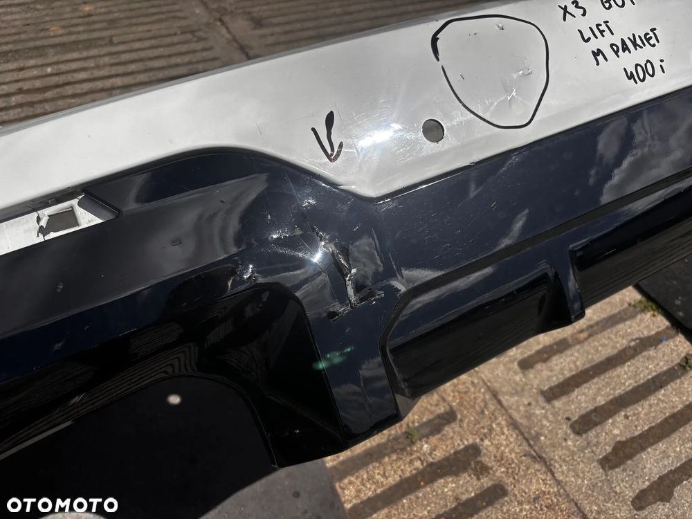 ZDERZAK TYŁ BMW  X3 G01 LIFT  M PAKIET KOLOR A300 STAN JAK NA ZDJĘCIACH - 4