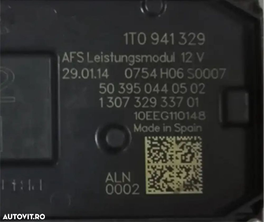 Modul Droser Balast AFS Curbe Cornering Calculator Skoda Vw 1T0941329 - 2