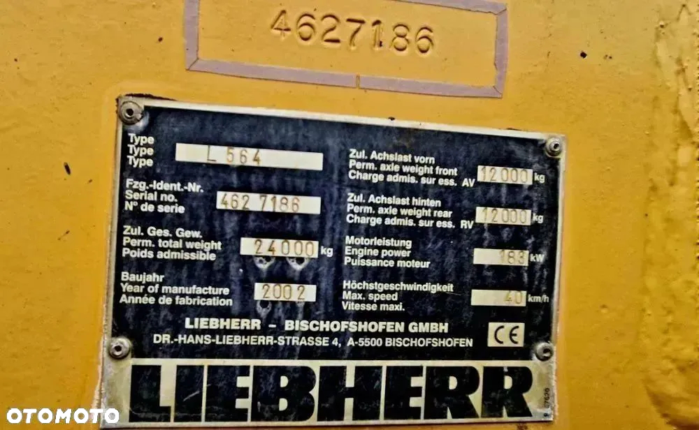 Liebherr 564 waga klima jedyne 15 tys mth - 15