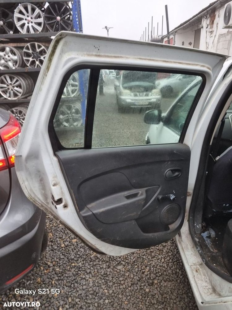 Usa Stanga Spate Dacia Dacia Logan II MCV 2013 - 2016 SUV 4 Usi Blanc Glacier DV369 (1422) - 3