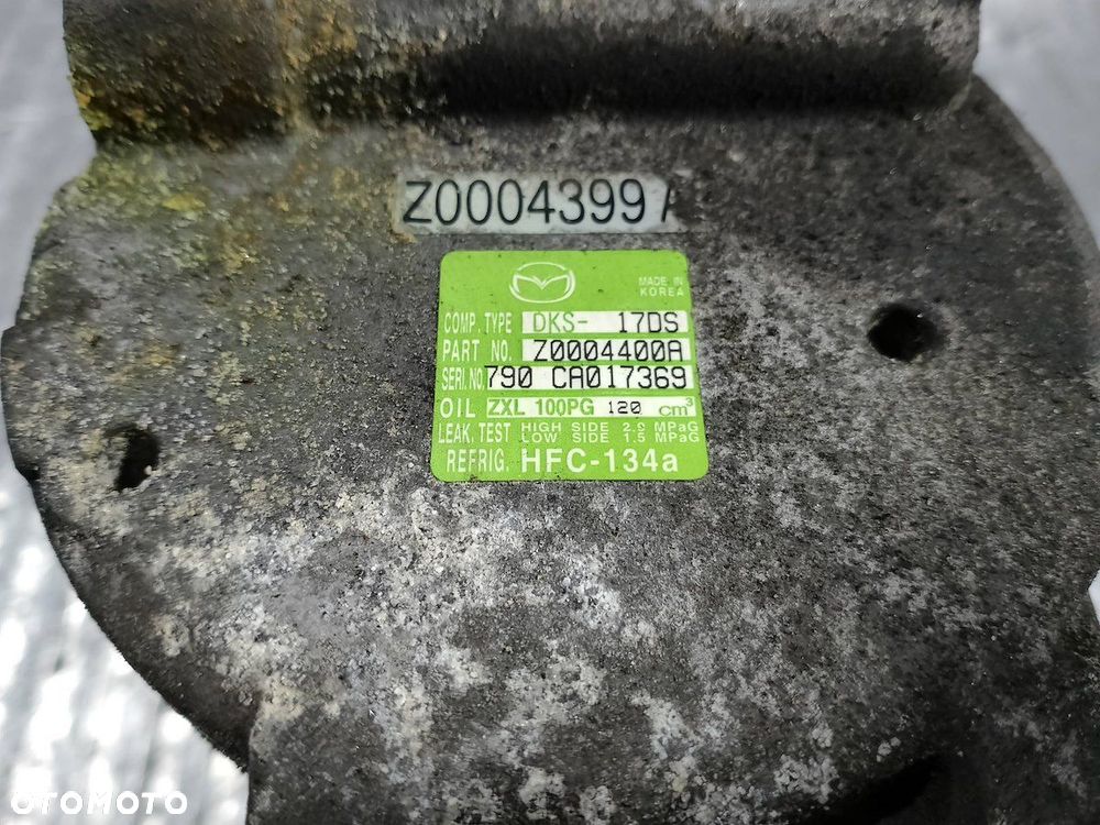 POMPA, SPRĘŻARKA KLIMATYZACJI MAZDA 6 DKS-17DS Z0004400A 1.8 MZR - 5