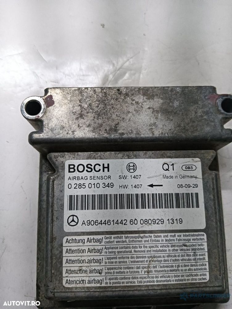 Modul/unitate de control airbaguri MERCEDES-BENZ SPRINTER 3,5-t Box 906 2006 - > 0285010349 - 2