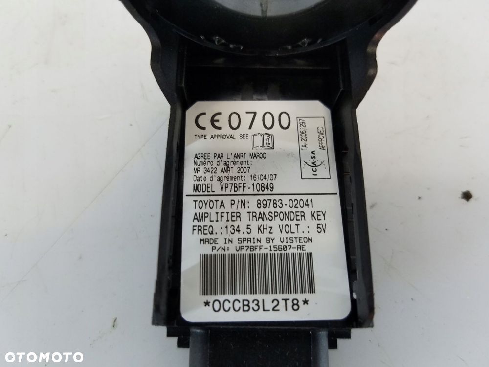pętla immobilizera toyota auris i 89783-02041 - 3