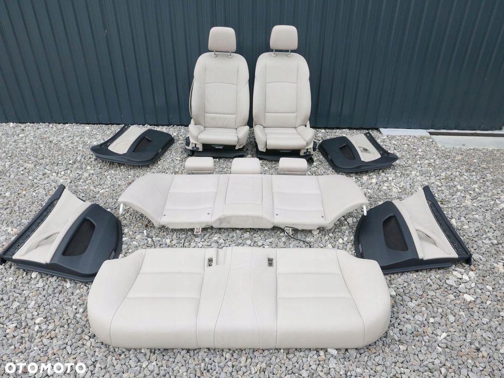 bmw f10 fotele wnętrze oyster lccx monitor dvd - 1