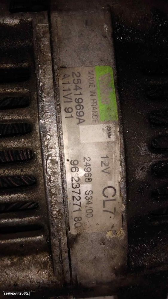 ALTERNADOR CITROEN BERLINGO / BERLINGO FIRST LIMUSINA -9623727180 - 1