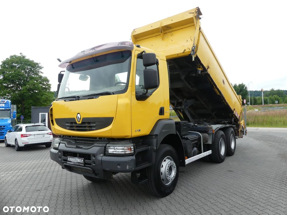 Renault KERAX 370DXI / 6x4 / WYWROTKA 2-STR / HYDROBURTA / MANUAL /