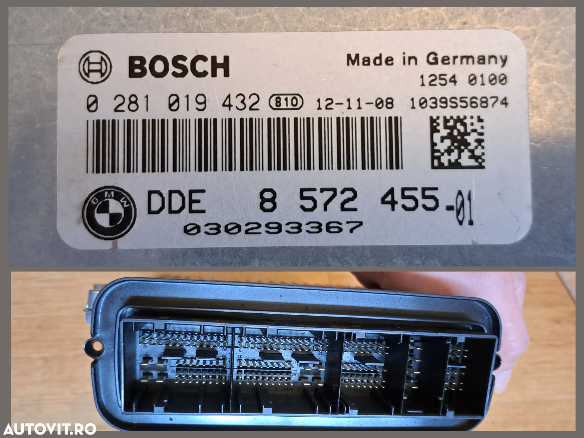 Kit set pornire BMW X5 X6 E70+LCI E71 calculator motor unitate CAS 4 cheie originala - 4